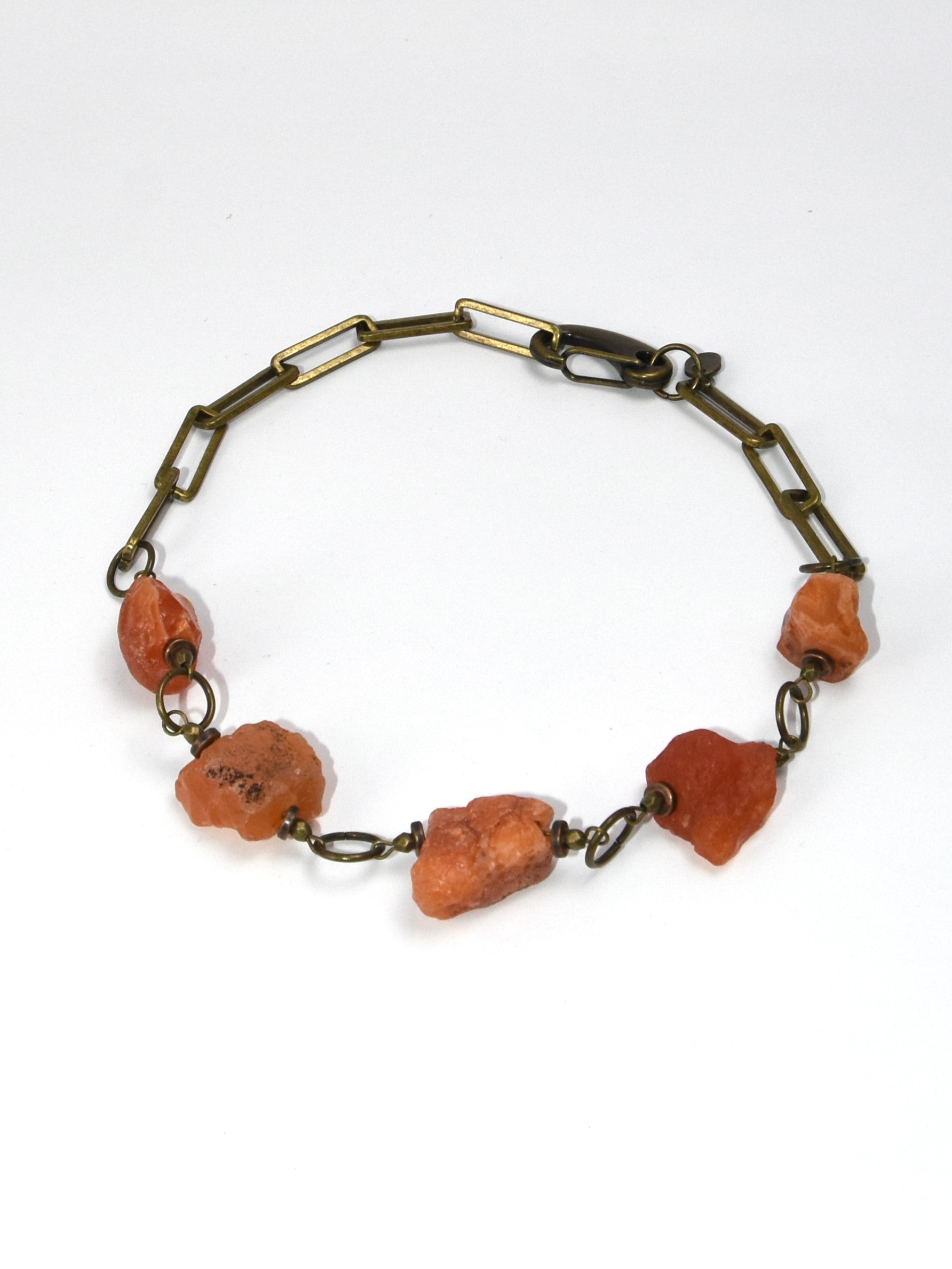 NSerena Jewelry-Carnelian Raw Nugget Necklace