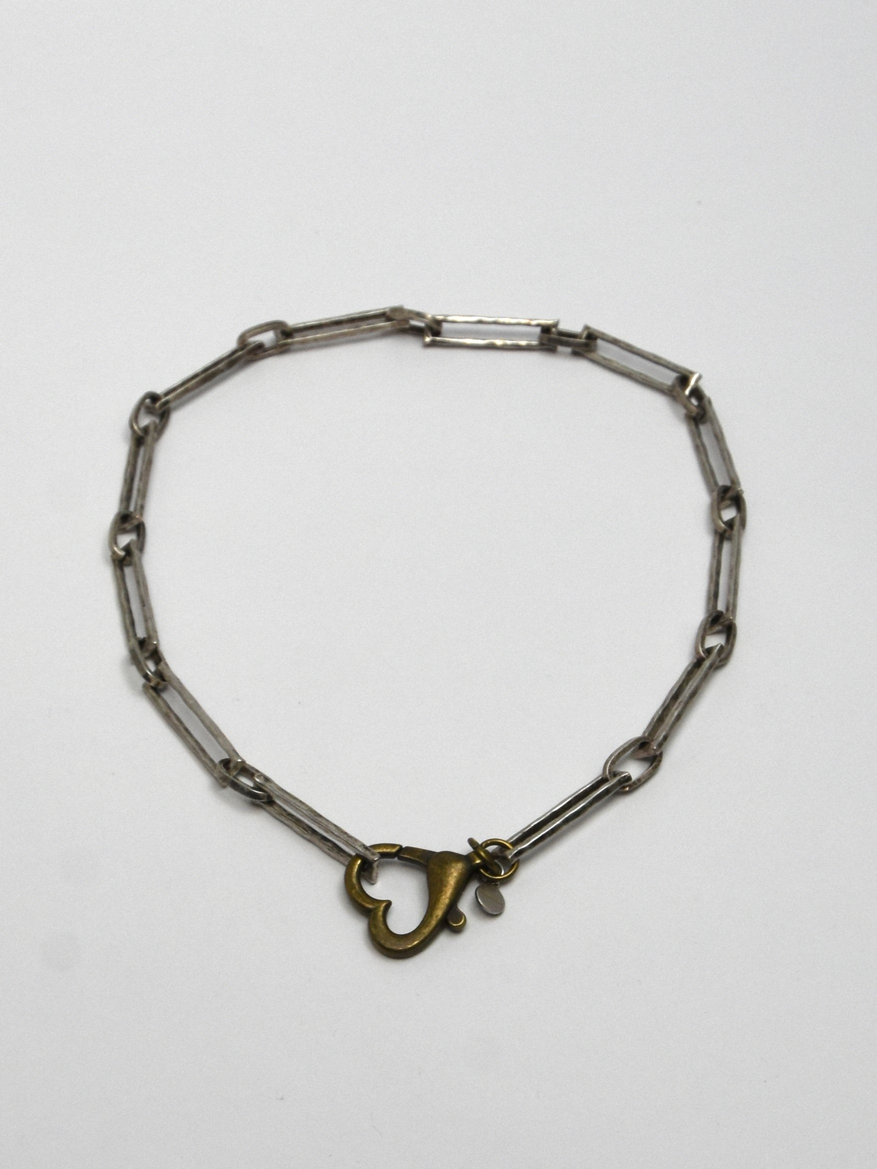 NSerena Jewelry-Antique Paperclip Link Chain Necklace