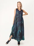 Narenee Designs- Hand-Dyed Silk Blend Maxi Dress