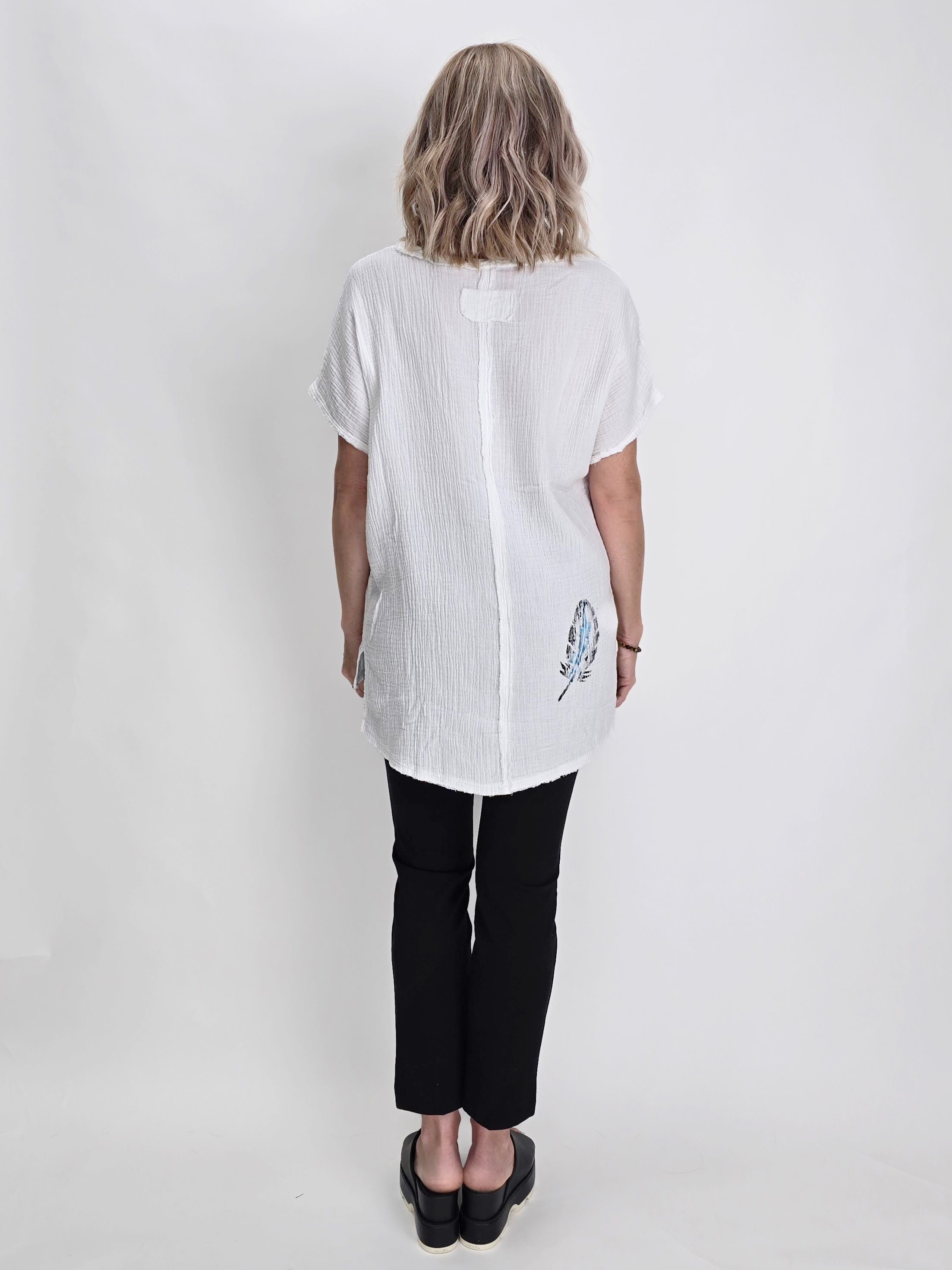 Narenee Designs-Short Sleeve V-Neck Tee