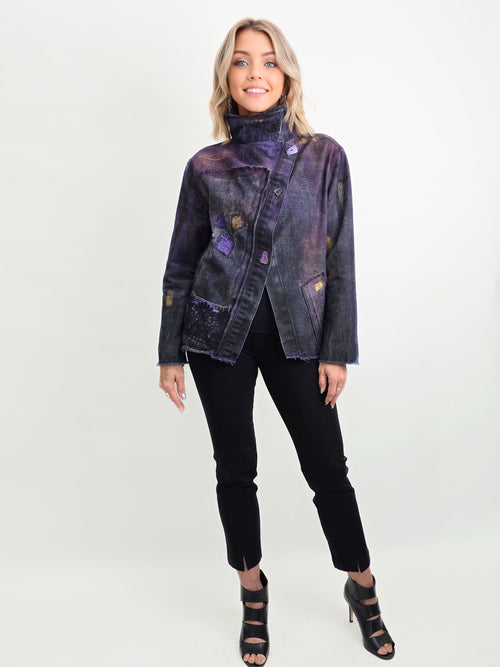 Narenee Designs- Asymmetrical Denim Jacket