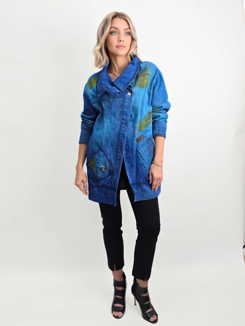 Narenee Designs- Asymmetrical Denim Jacket