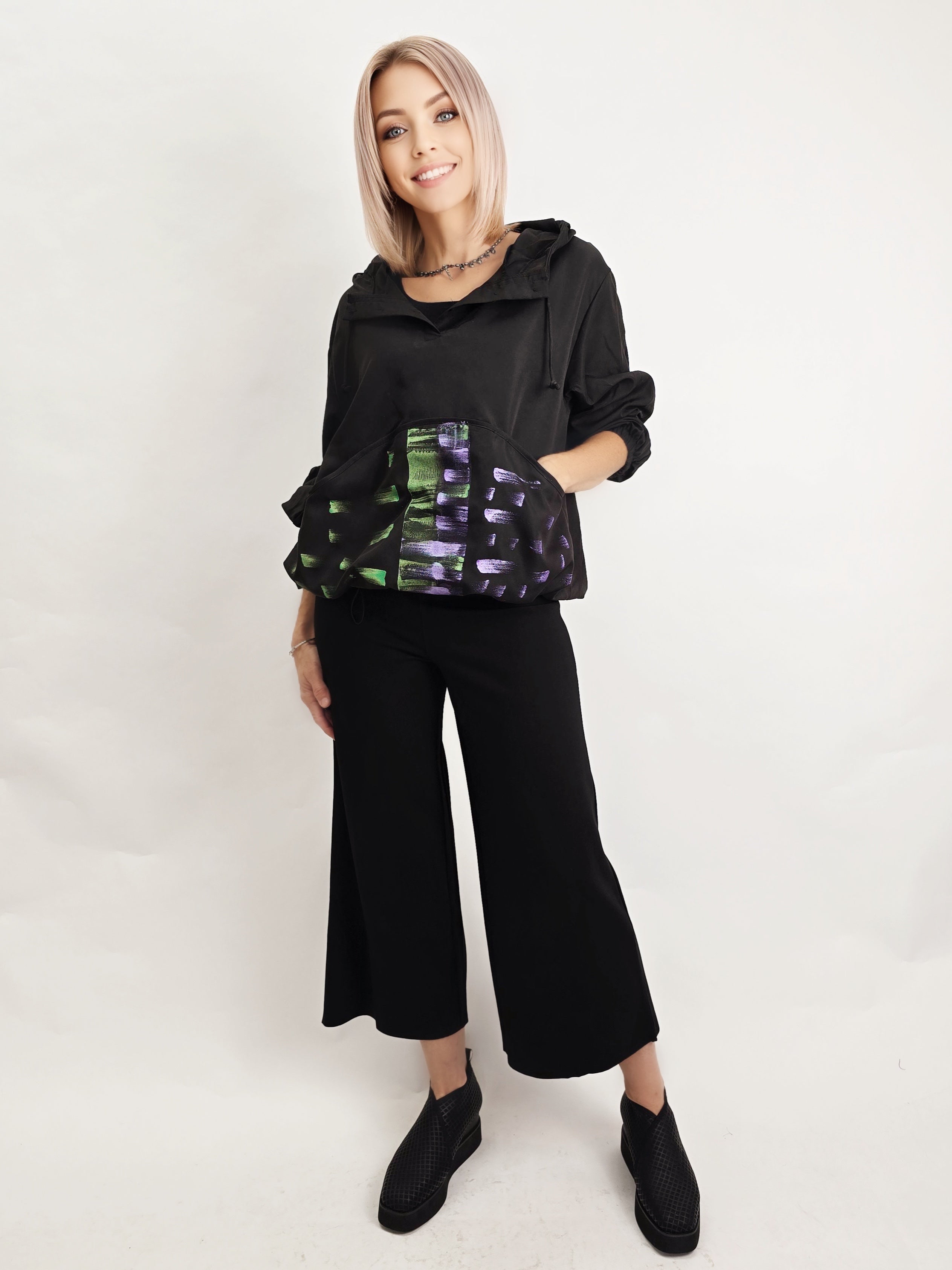 Narenee Designs- Collide Hoody Top