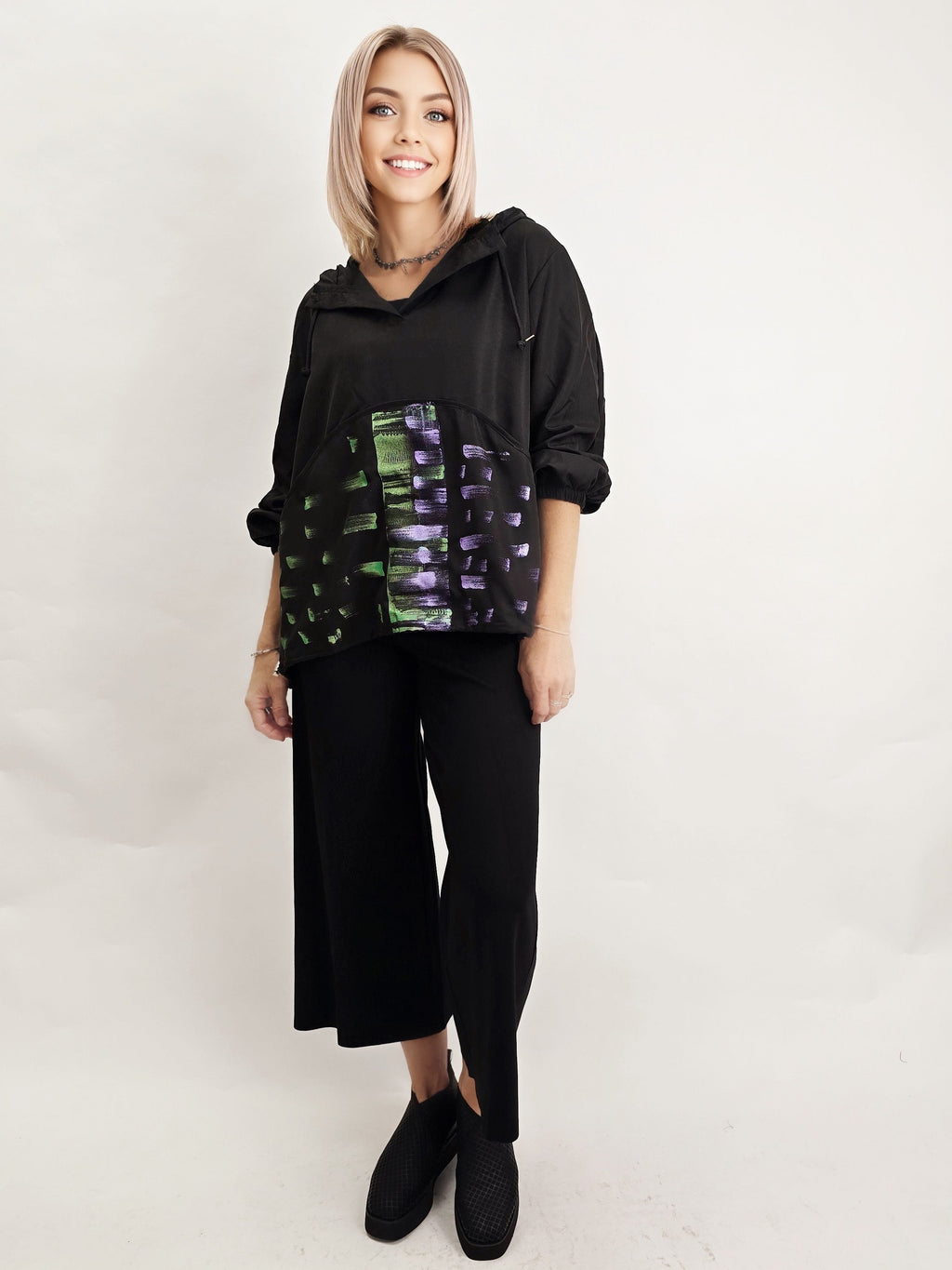 Narenee Designs- Collide Hoody Top