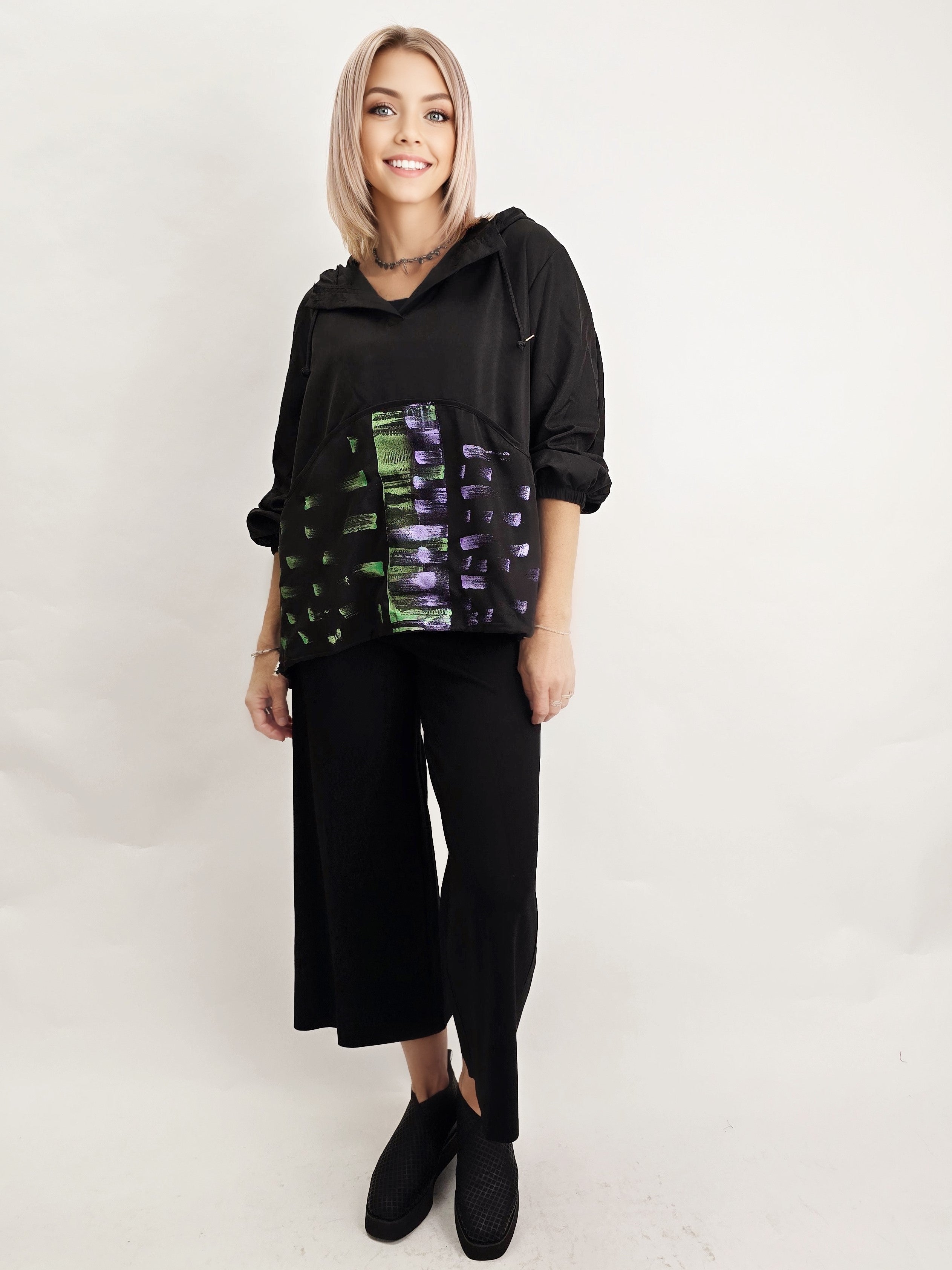 Narenee Designs- Collide Hoody Top