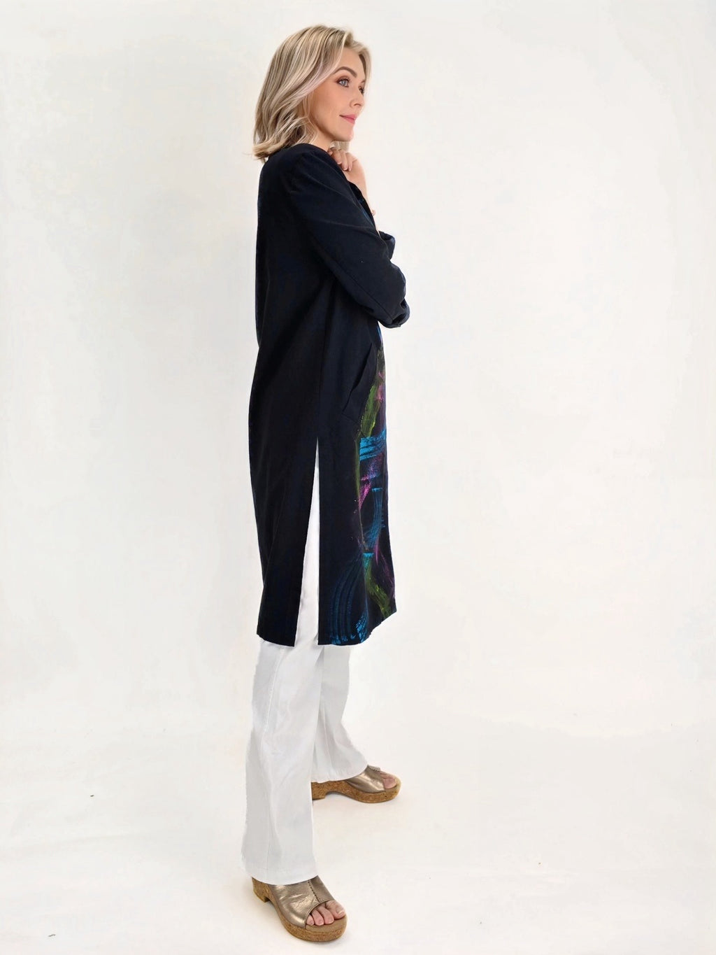 Narenee Designs- Painted long Jacket