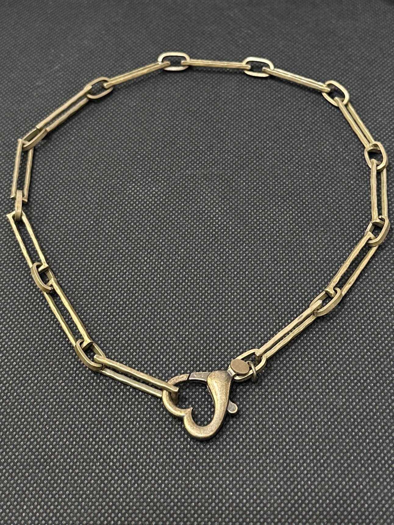 NSerena Jewelry-Antique Paperclip Link Chain Necklace