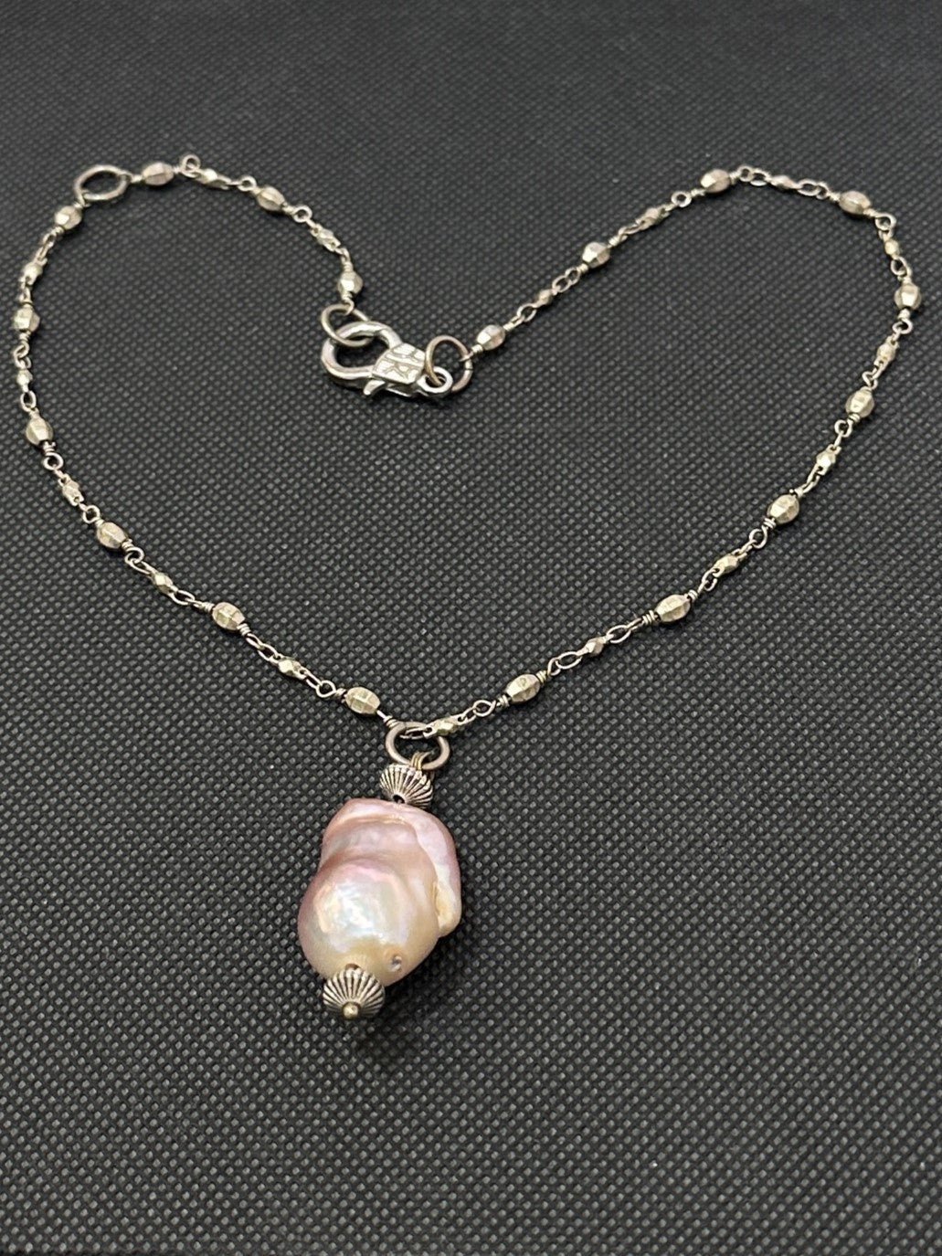 NSerena Jewelry-Large Pendant Pearl Necklace