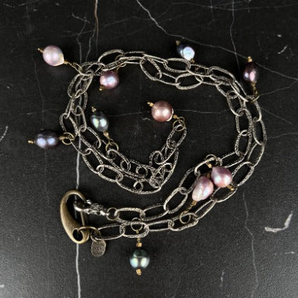 NSerena Jewelry-Multi Color freshwater Pearl Necklace