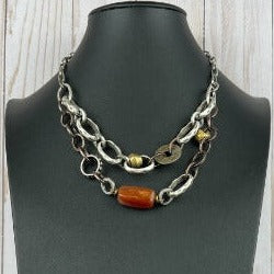 NSerena Jewelry-Mixed Media Necklace