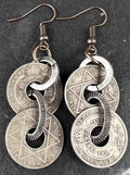 NSerena Jewelry-British West African Coin Earrings