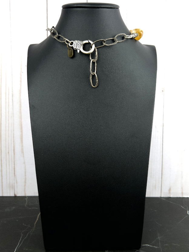 NSerena Jewelry-Citrine Nugget Necklace